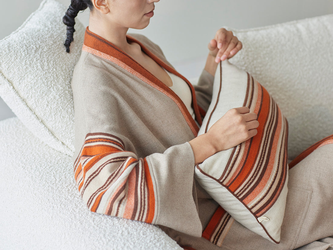 Cashmere Trimmed Robe