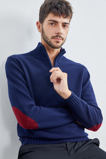 Zipper cashmere sweater